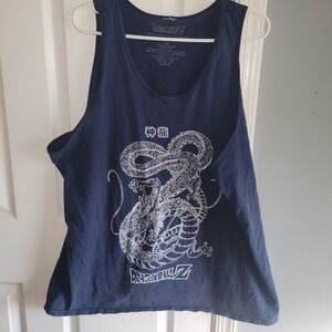 DRAGON BALL Z Dragon Navy Blue Sleeveless Tank Top - Men Size XXL